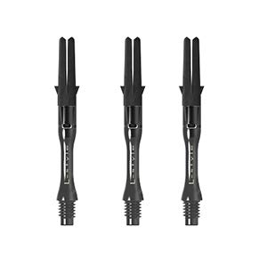 LSTYLE Dart Shafts: L-Shaft Carbon Silent - Spinning Dart Stems - Champagne Rings Included