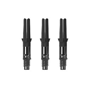 LSTYLE Dart Shafts: L-Shaft Carbon Silent - Spinning Dart Stems - Champagne Rings Included