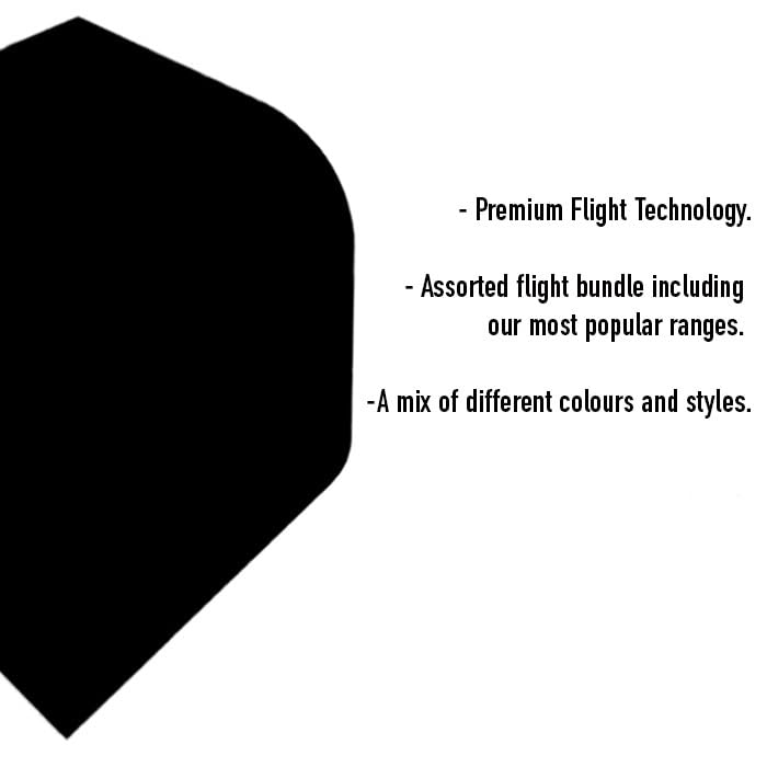 Harrows Darts Flights - 15, 30, 60 Flight Packs I 100 Micron Dart Flights I Premium Extra Strong Made in UK I Professional Darts Accessories