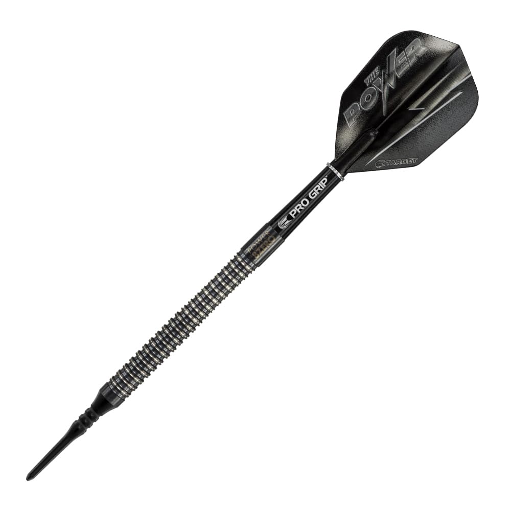 Target Darts Phil Taylor Power 8-Zero Black P8Z3 80% Tungsten Soft Tip Darts Set