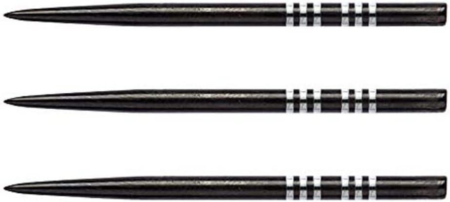 RED DRAGON Specialist Dart Points - Black Long Re-Grooved - 3 sets per pack