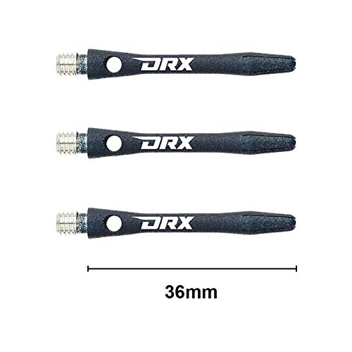 RED DRAGON DRX Coated Aluminium Dart Stems (Shafts) - 2 sets per pack (6 Stems in total)