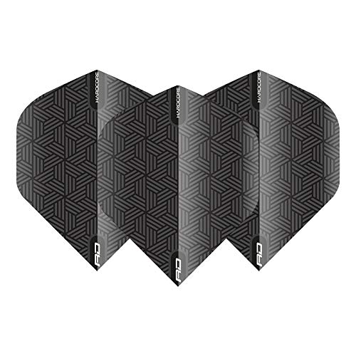 RED DRAGON Hardcore XT Patterned Extra Thick Standard Dart Flights - 4 sets Per Pack (12 Dart Flights in total)