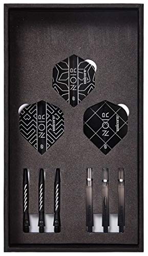 Unicorn Steel Tip Darts Set | Gary 'The Flying Scotsman' Anderson Noir Phase 3, 5 & 6 | 90% Tungsten Barrels with Black Titanium Coating | Presentation Packaging | 21g, 22g, 23g, 24g, 25g or 27g
