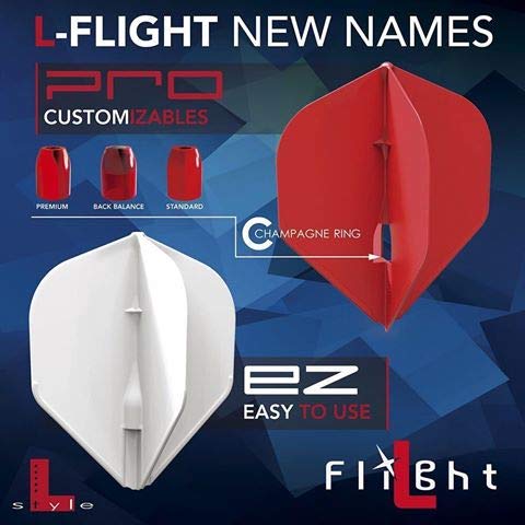 L-style flights: L1 EZ Standard - Universal - with integrated Champagne Ring
