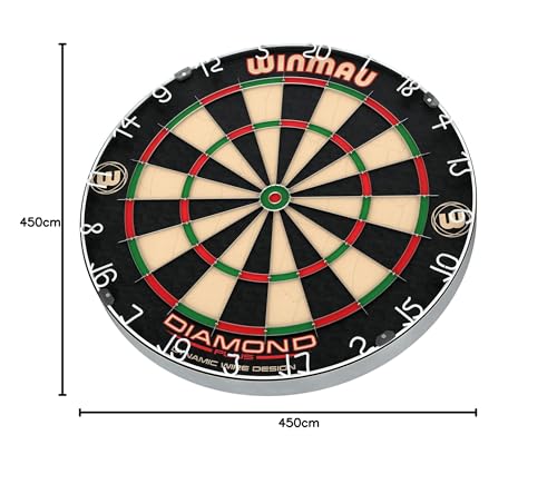WINMAU Diamond Plus Professional Bristle Dartboard