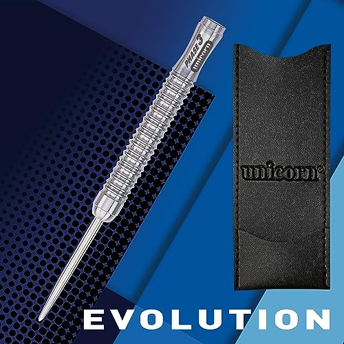 Unicorn Steel Tip Darts Barrels | Evolution Series Phase 1, 2, 3, 5 & 6 | Natural 90%, 95% & 97% Tungsten Barrels | 24g, 25g or 26g