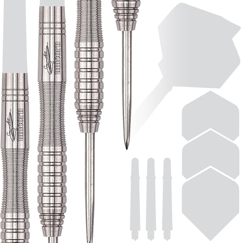 UNICORN Steel Tip Darts Barrels Only | Gary 'The Flying Scotsman' Anderson Purist Player Development Lab Phase 1, 2 & 4 | 90% Natural Tungsten Barrels | 21g, 22g, 23g, 24g, 25g, 26g or 27g