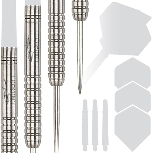 UNICORN Steel Tip Darts Barrels Only | Gary 'The Flying Scotsman' Anderson Purist Player Development Lab Phase 1, 2 & 4 | 90% Natural Tungsten Barrels | 21g, 22g, 23g, 24g, 25g, 26g or 27g