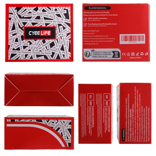 CyeeLife Dart Flight Hole Punch with 100 Metal O Rings, Dart Accessories, Brand Quality