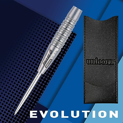 Unicorn Steel Tip Darts Barrels | Evolution Series Phase 1, 2, 3, 5 & 6 | Natural 90%, 95% & 97% Tungsten Barrels | 24g, 25g or 26g