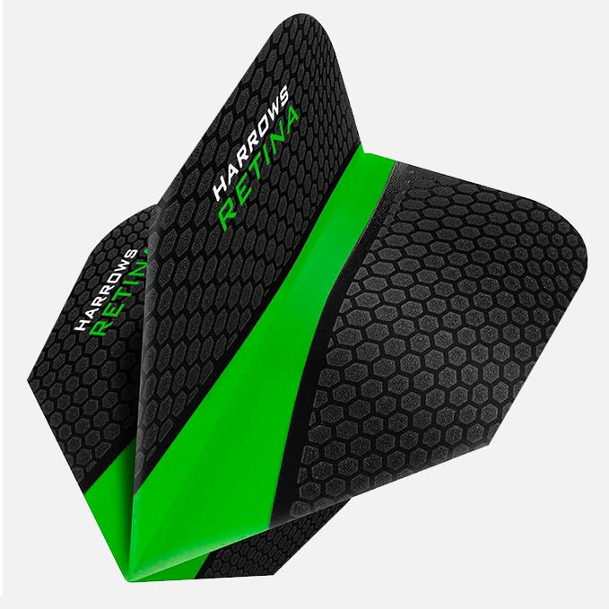 Harrows Retina | Set of 5 Premium Extra Strong 100 Micron Dart Flights in Standard Shape (15 Flights)