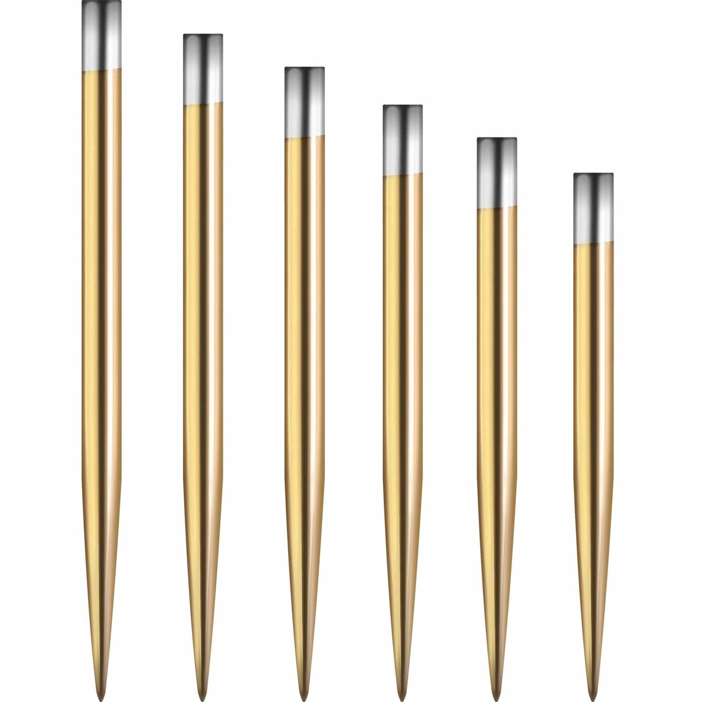 Mission Glide Standard and Personalised Dart Points | Gold Steel Tip Spare Point | Available in 30, 32, 34, 36, 38, 40