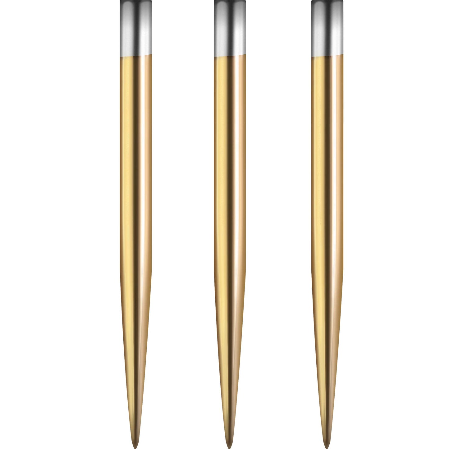 Mission Glide Standard and Personalised Dart Points | Gold Steel Tip Spare Point | Available in 30, 32, 34, 36, 38, 40