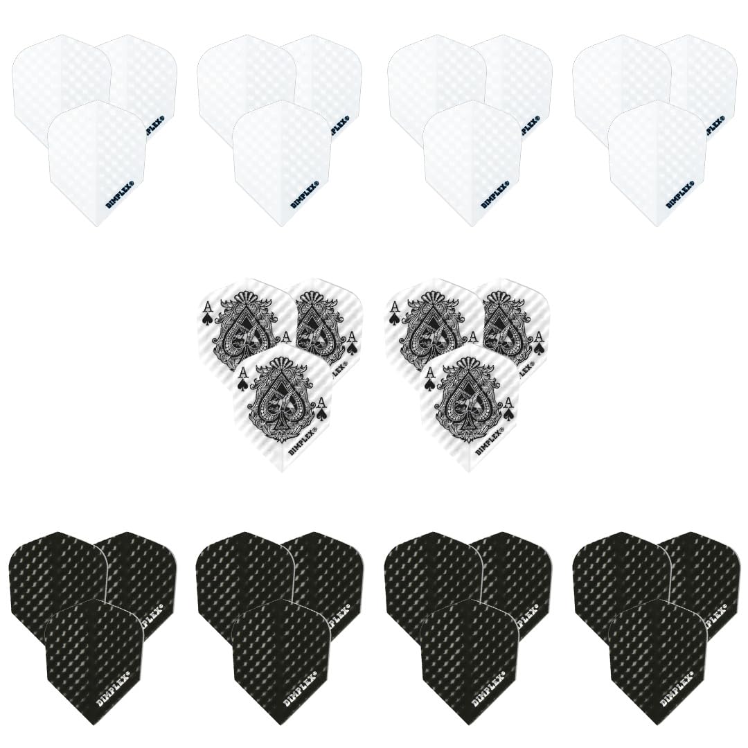 Harrows Darts Flights - 15, 30, 60 Flight Packs I 100 Micron Dart Flights I Premium Extra Strong Made in UK I Professional Darts Accessories