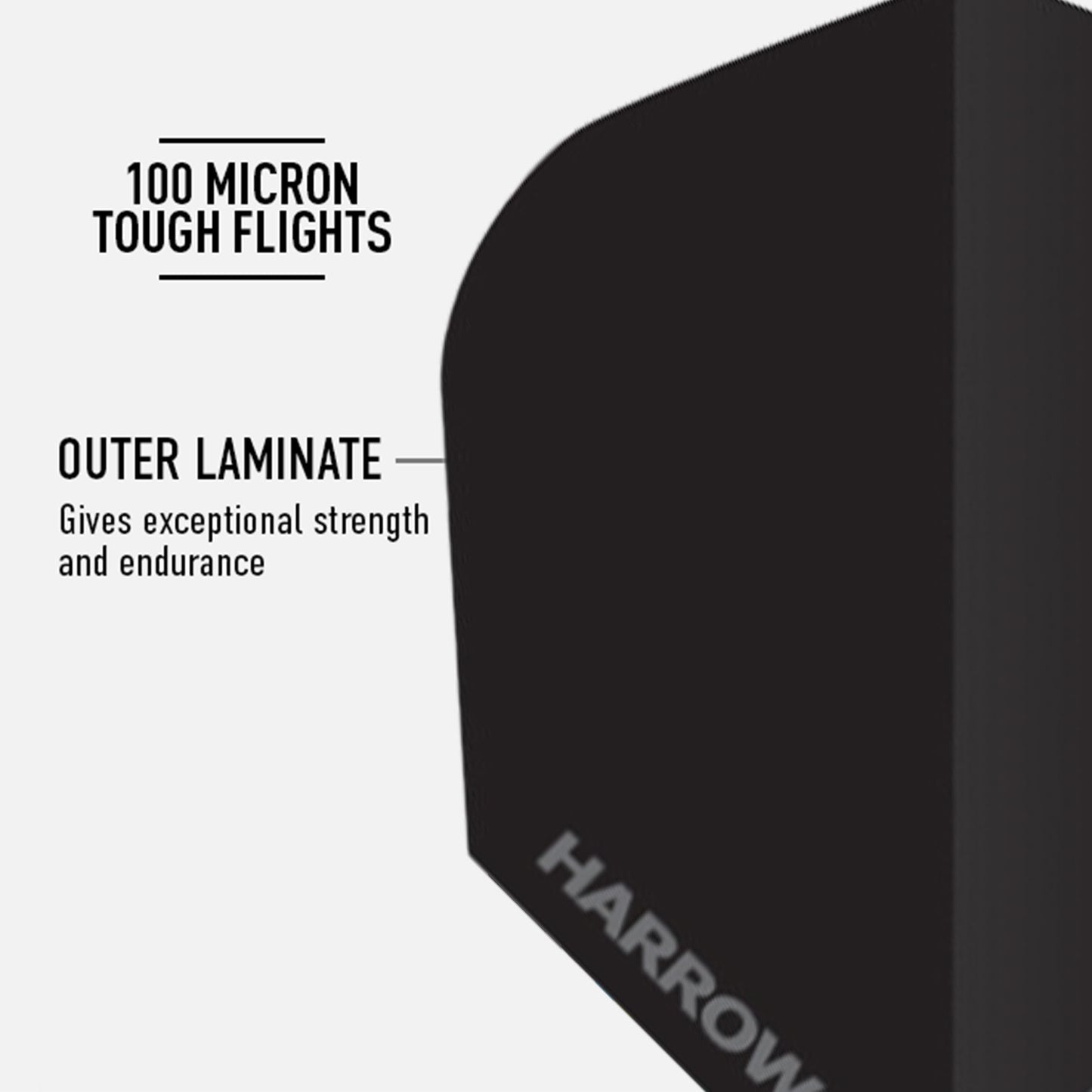 Harrows Darts Flights - 15, 30, 60 Flight Packs I 100 Micron Dart Flights I Premium Extra Strong Made in UK I Professional Darts Accessories