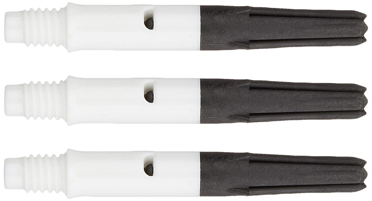 LSTYLE Dart Shafts: L-Shaft Carbon Silent - Spinning Dart Stems - Champagne Rings Included