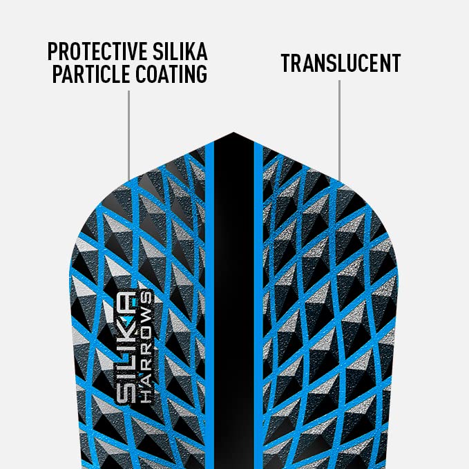Harrows SILIKA SLIM | Set of 5 Premium Extra Strong Dart Flights (15 Flights)