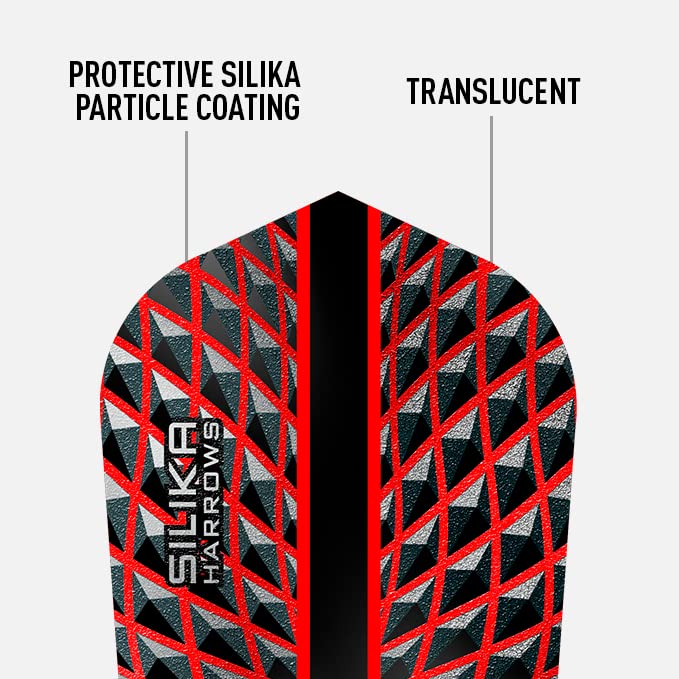 Harrows SILIKA SLIM | Set of 5 Premium Extra Strong Dart Flights (15 Flights)