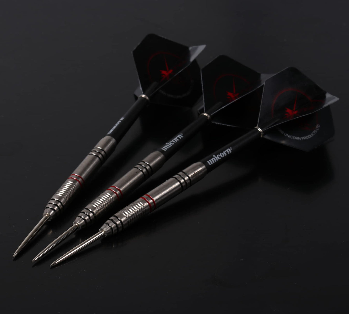 UNICORN Steel Tip Darts Set, Core Plus, Tungsten Barrels, 20g, 21g, 22g, 23g, 24g, 25g, 26g or 27g