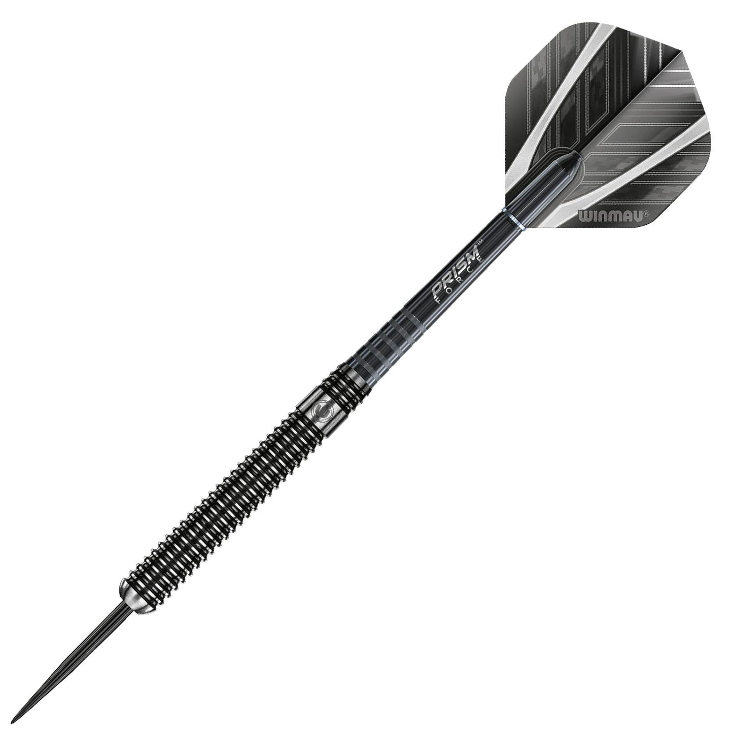 WINMAU Blackout Professional Steel Tip Tungsten Darts with Flights and Stems (Waves)