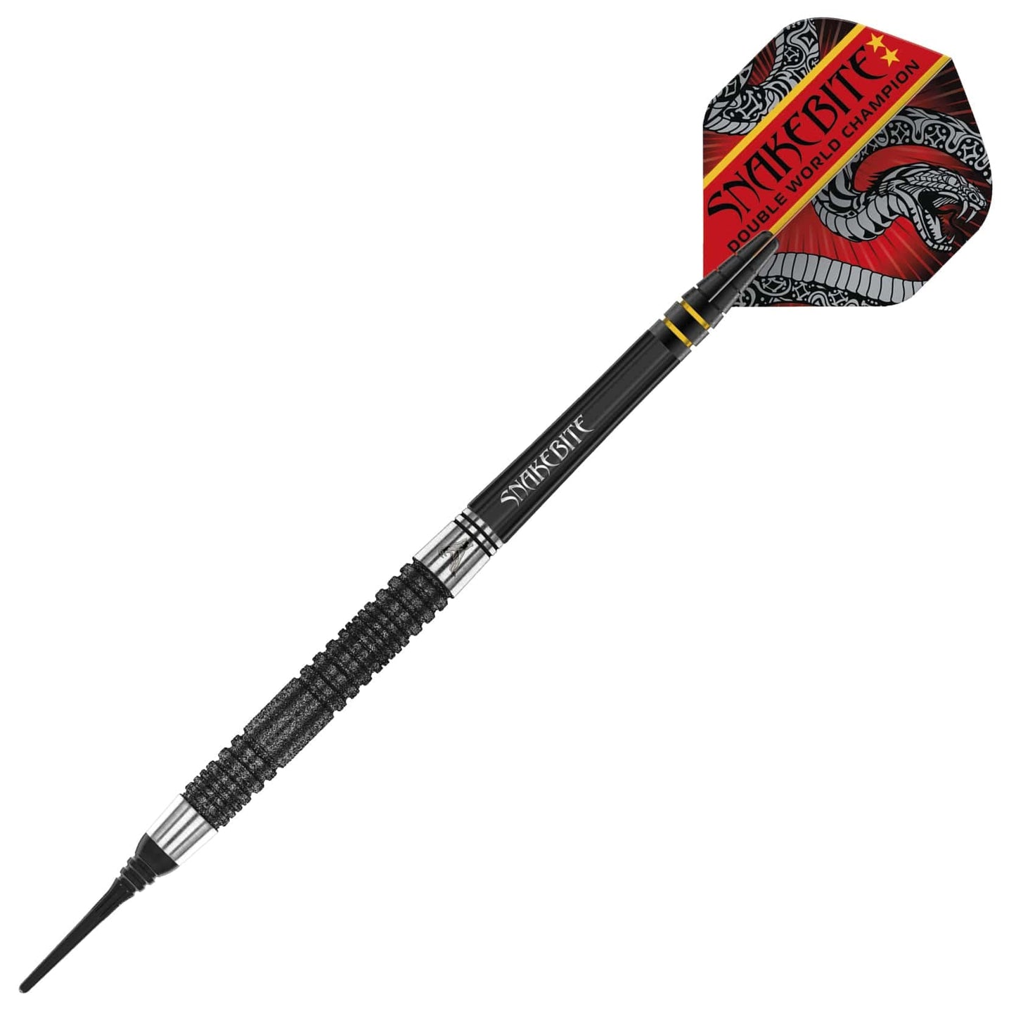 RED DRAGON Peter Wright Snakebite DWC Special Edition with flights and stems (shafts)