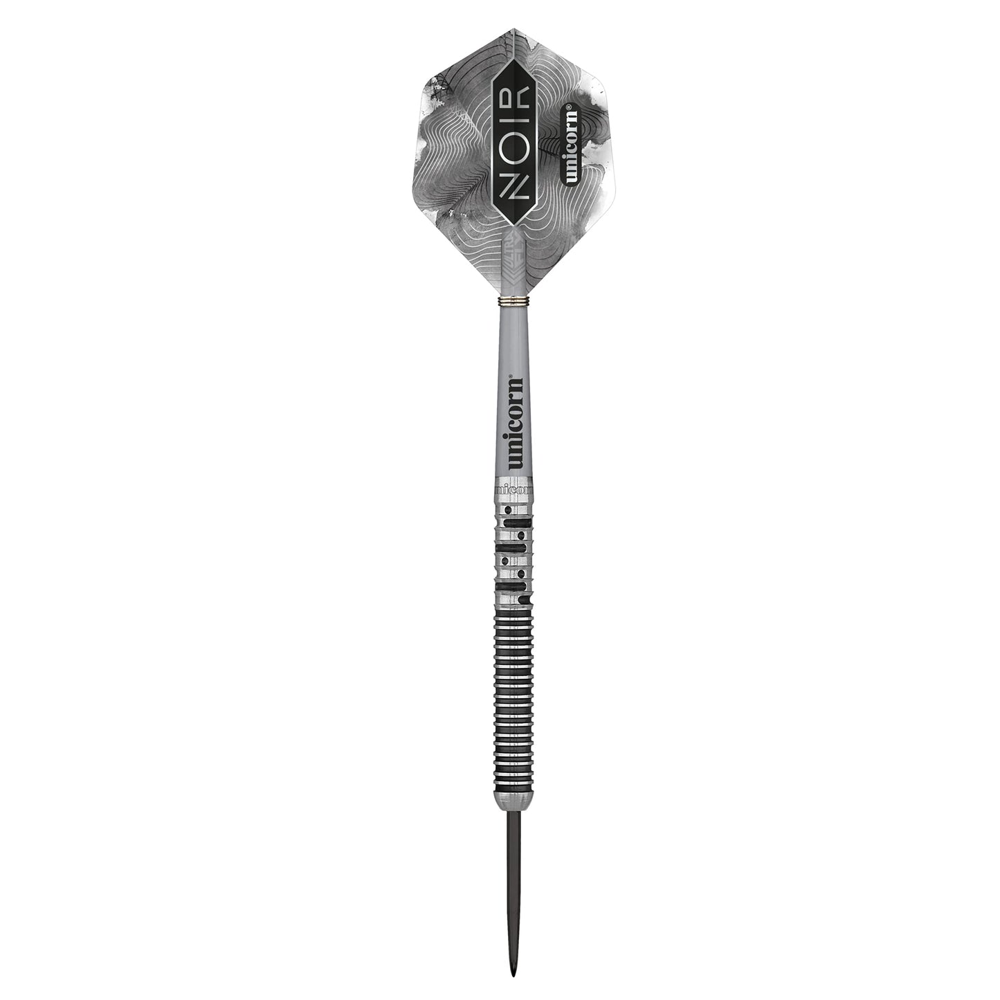 Unicorn Steel Tip Darts Set | Gary 'The Flying Scotsman' Anderson Noir Phase 3, 5 & 6 | 90% Tungsten Barrels with Black Titanium Coating | Presentation Packaging | 21g, 22g, 23g, 24g, 25g or 27g