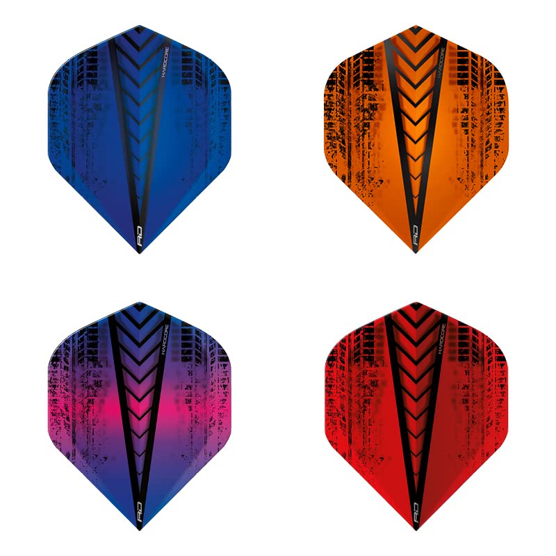 RED DRAGON Hardcore Selection Pack Extra Thick Standard Dart Flights