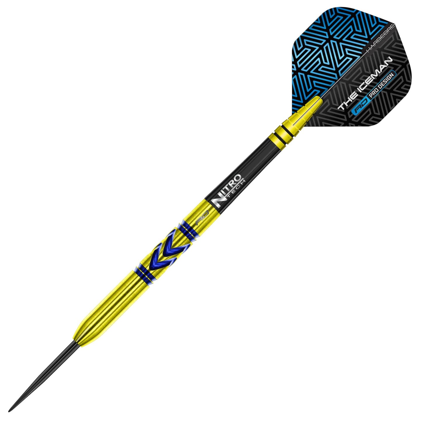 RED DRAGON Gerwyn Iceman Price Avalanche Pro Gold Premium Tungsten Darts Set with Flights and Stems