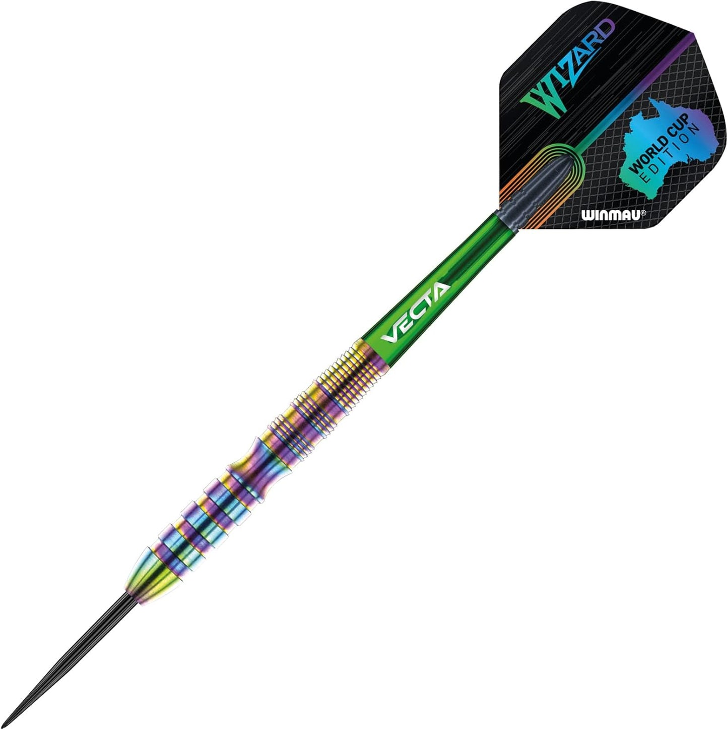 Simon Whitlock Urban World Cup Edition 24g Gram Professional Steeltip Tungsten Darts Set with Flights and Stems (Shafts)