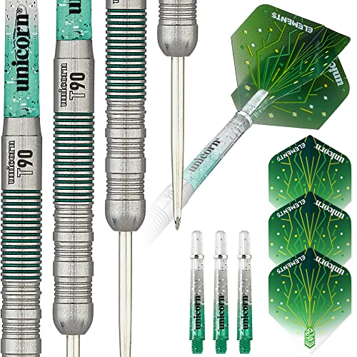 UNICORN Steel Tip Darts Set | Core XL T90 & T95 Series | 90% & 95% Tungsten Barrels with Colour Accents | 20g, 21g, 22g, 23g, 24g or 25g
