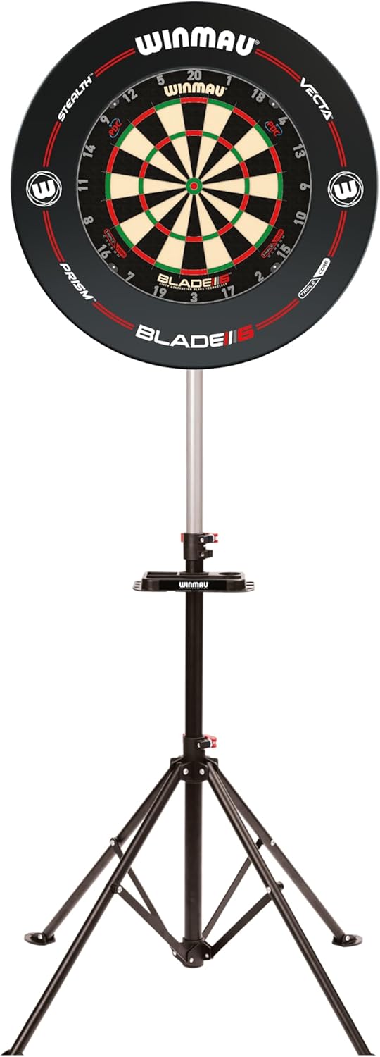 WINMAU Xtreme Dartboard Stand 2.0 – Free Standing Portable Dart Board Stand