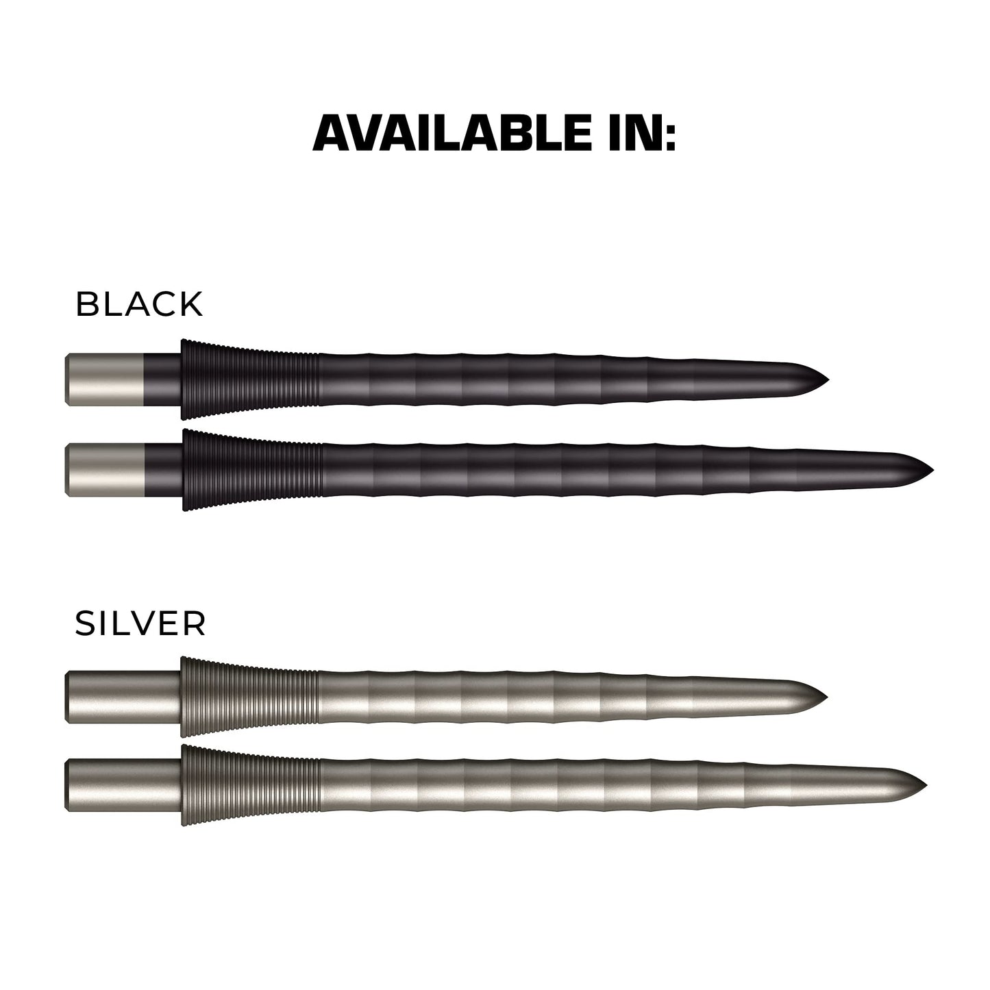 Mission Darts Sniper Points Ripple | Steel Tip Replacement Points | Multiple Colours and sizes