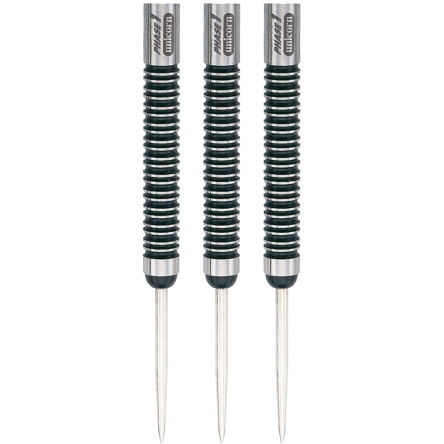 Unicorn Steel Tip Darts Barrels | Evolution Series Phase 1, 2, 3, 5 & 6 | Natural 90%, 95% & 97% Tungsten Barrels | 24g, 25g or 26g