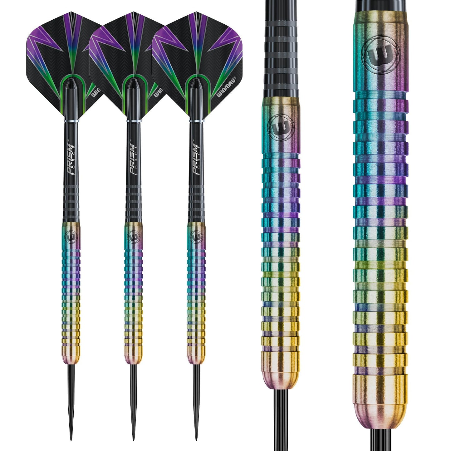 WINMAU Foxfire Urban Professional Tungsten Darts Set with Flights and Stems (Shafts)