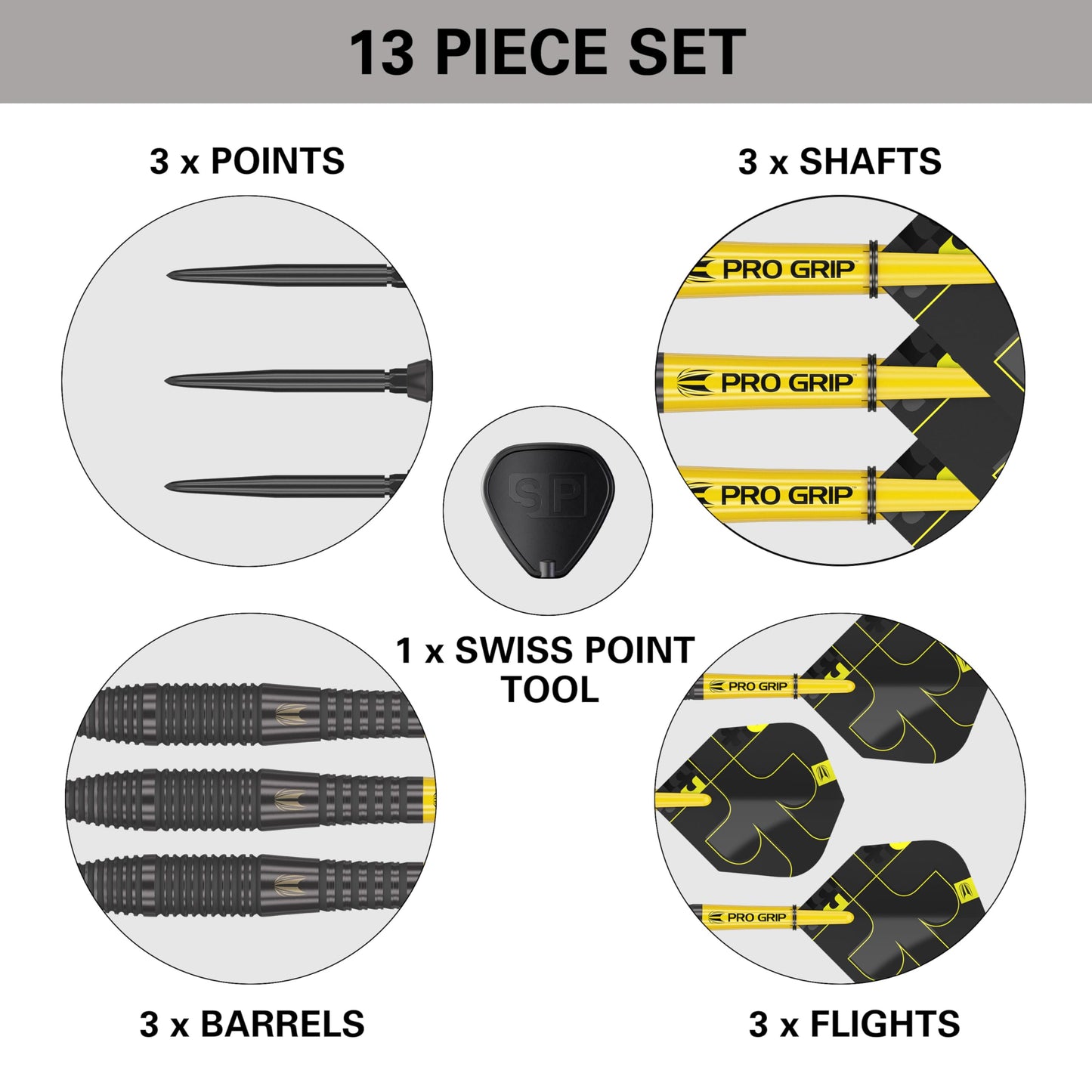 Target Darts Bolide Void 90% Tungsten Dart Set, Steel Tip Swiss Point Darts | 21G/22G/23G/24G/25G/25G | Professional Darts Sets, Black Darts, Swiss Point Tool Included
