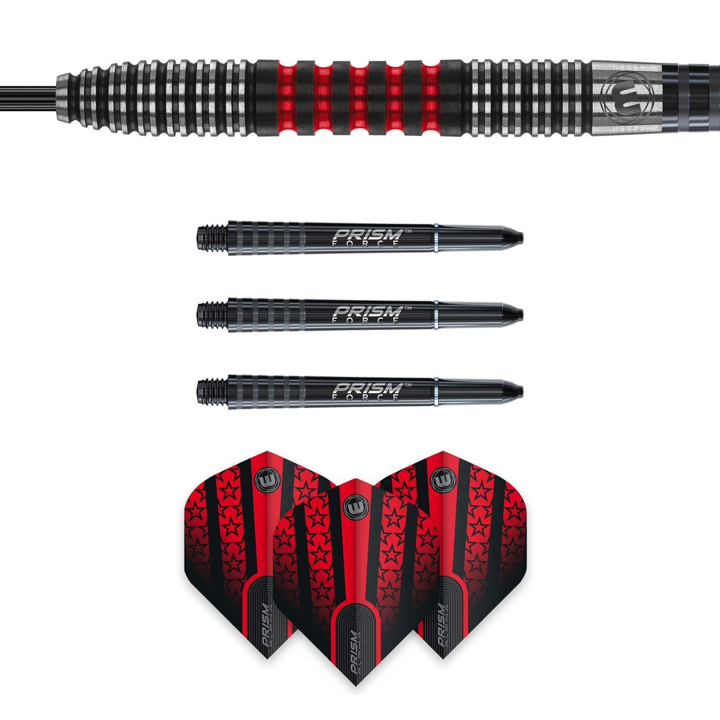 WINMAU Joe Cullen Special Edition Professional 90% Tungsten Darts Set with Flights and Stems (Shafts)