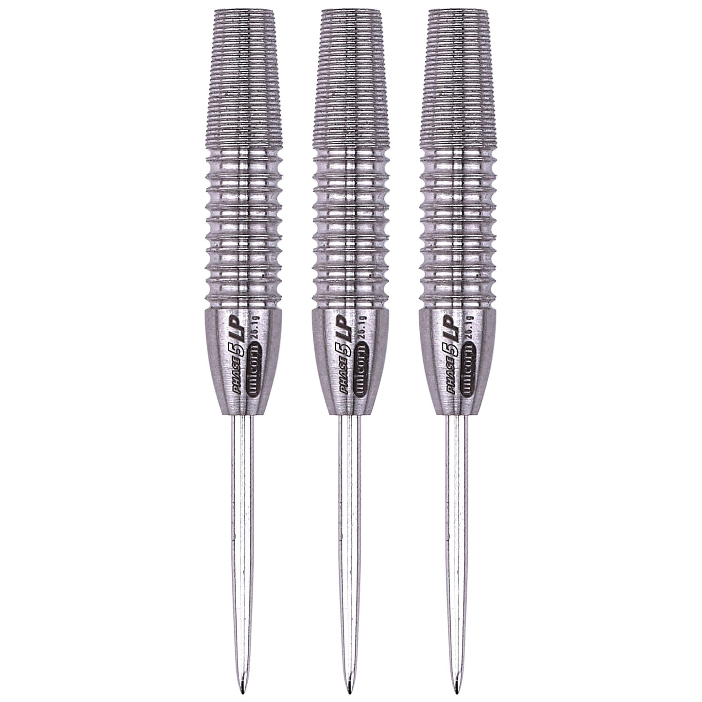 Unicorn Steel Tip Darts Barrels | Evolution Series Phase 1, 2, 3, 5 & 6 | Natural 90%, 95% & 97% Tungsten Barrels | 24g, 25g or 26g
