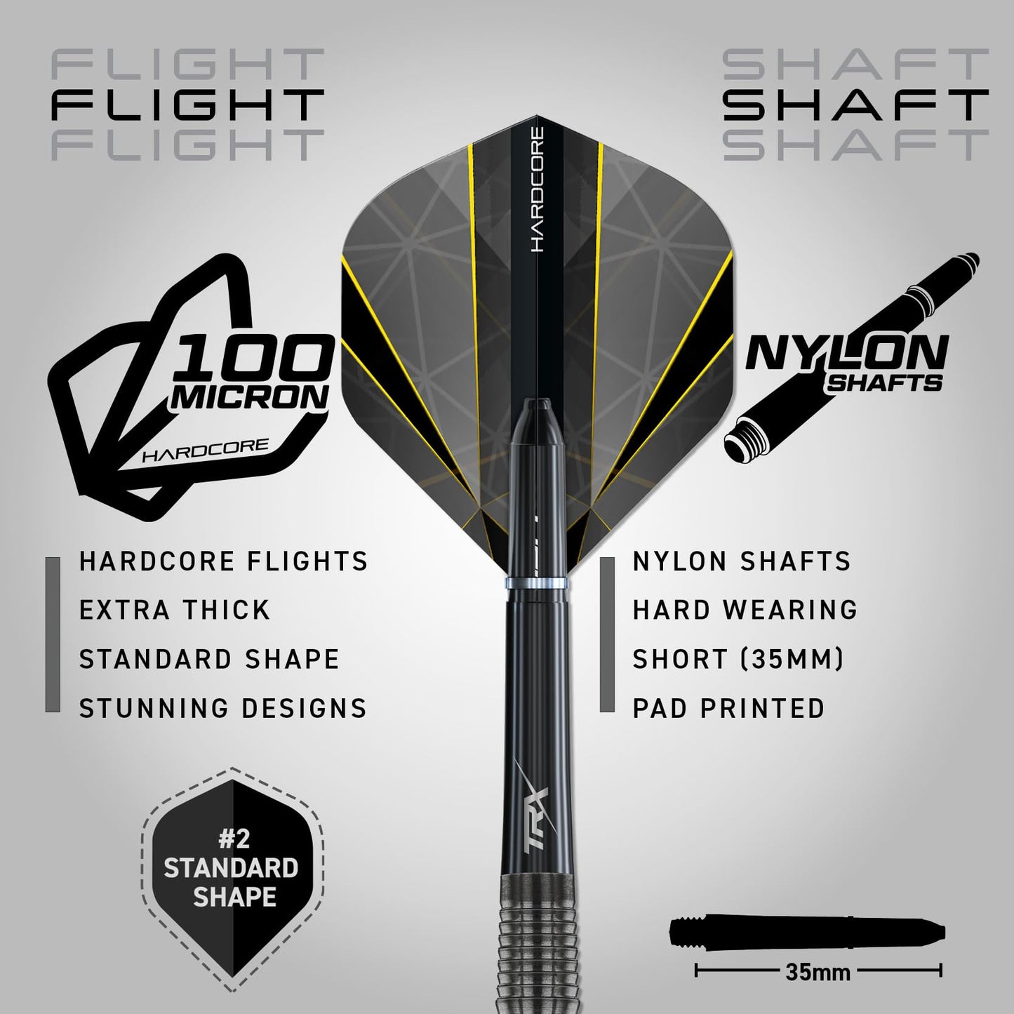 RED DRAGON Darts – Seren Onyx Series - 90% Tungsten Professional Steel tip Darts Set with Dart Flights and Dart Shafts (Stems) - Available in Four Styles - Available in 21g, 22g, 23g, 24g & 25g