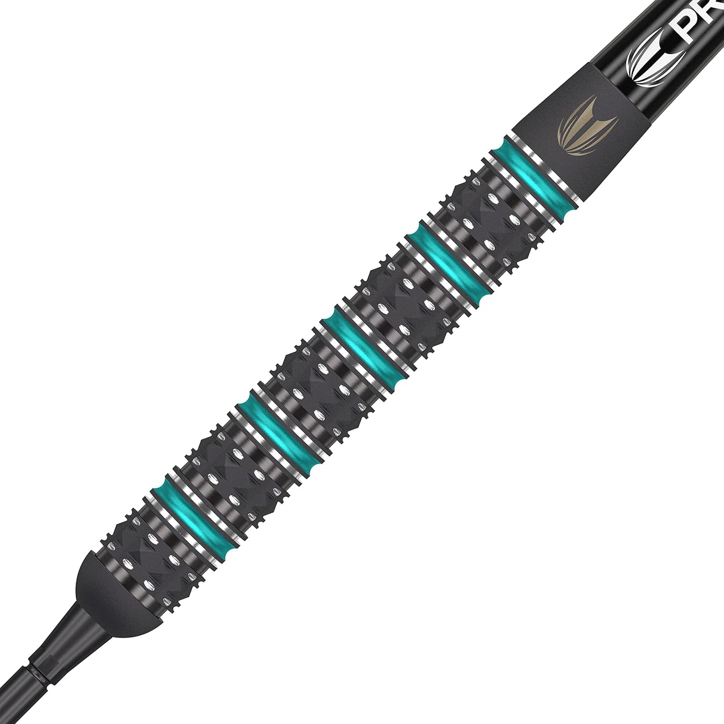 Target Darts Rob Cross Black Edition 90% Tungsten Swiss Point Steel Tip Darts Set