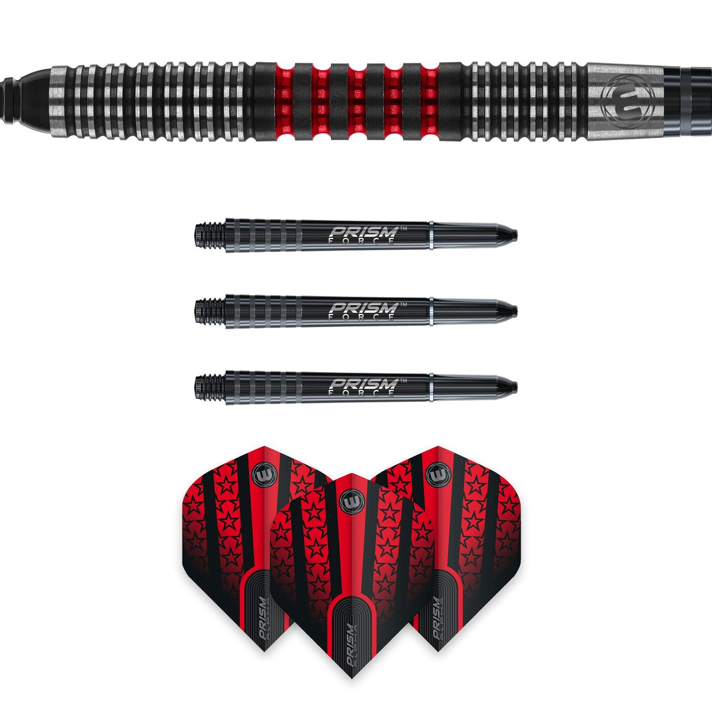 WINMAU Joe Cullen Special Edition Professional 90% Tungsten Darts Set with Flights and Stems (Shafts)