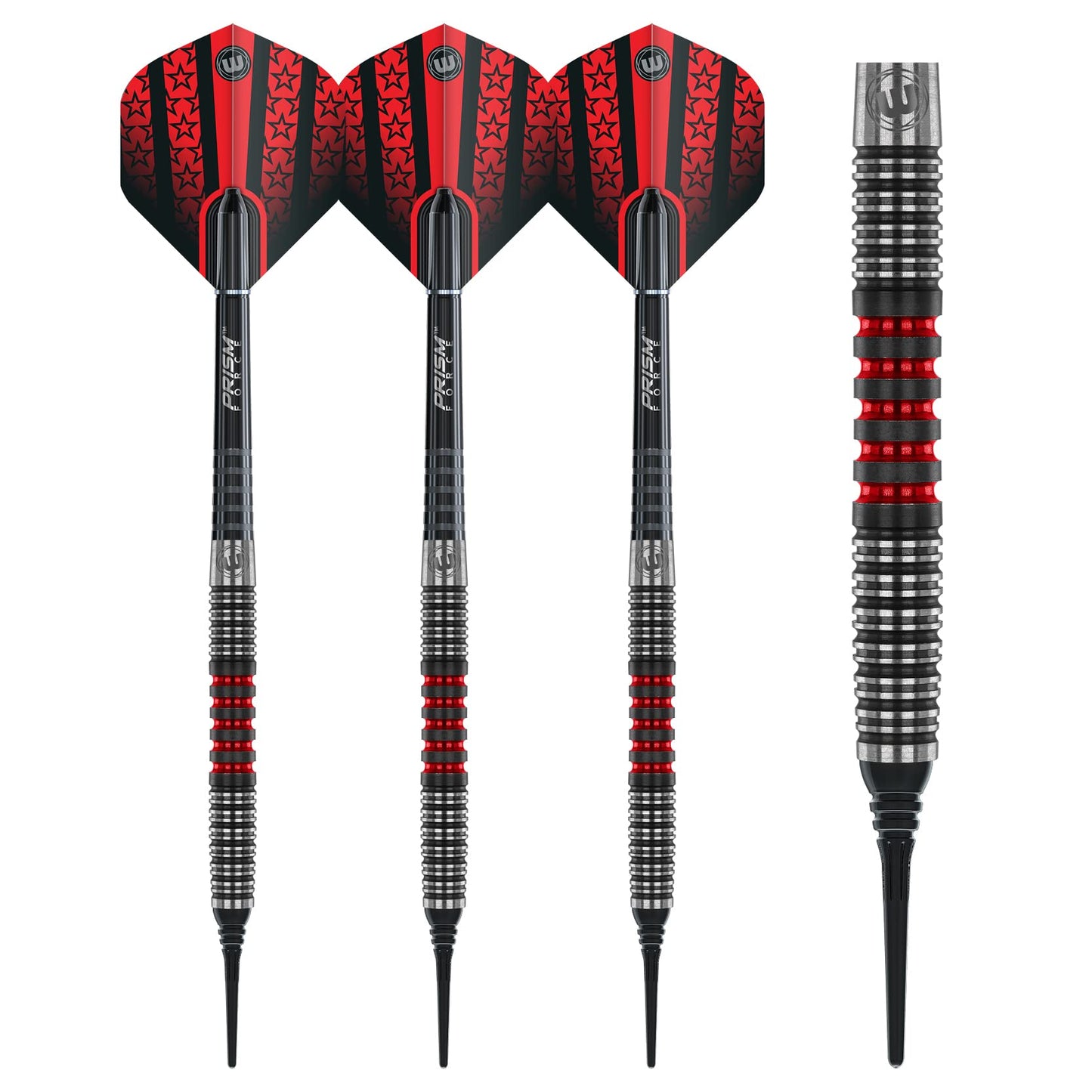 WINMAU Joe Cullen Special Edition Professional 90% Tungsten Darts Set with Flights and Stems (Shafts)