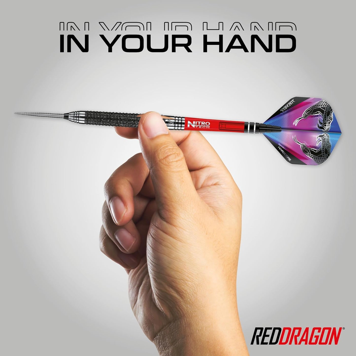 Peter Wright Snakebite Melbourne Masters Edition: 22g - 90% Tungsten Steel Darts with Flights and Stems