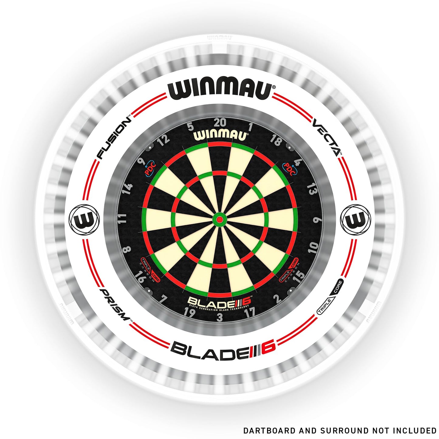 WINMAU Plasma Dartboard Light Range - Original Black Plasma Light | Plasma Ice White Light | Professional Darts Accessories | Available individually or as part of a bundle set