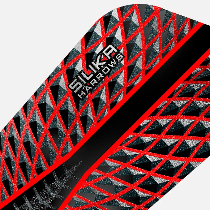 Harrows SILIKA SLIM | Set of 5 Premium Extra Strong Dart Flights (15 Flights)