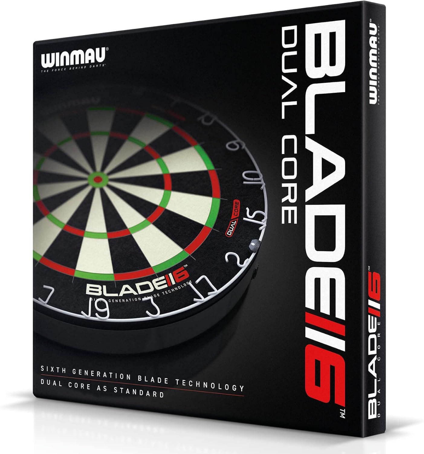 WINMAU Darts Blade 6 Dual Core Professional Dartboard with Official tournament specifications | Endorsed by the PDC