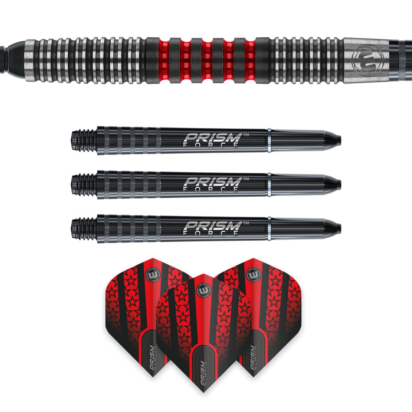 WINMAU Joe Cullen Special Edition Professional 90% Tungsten Darts Set with Flights and Stems (Shafts)