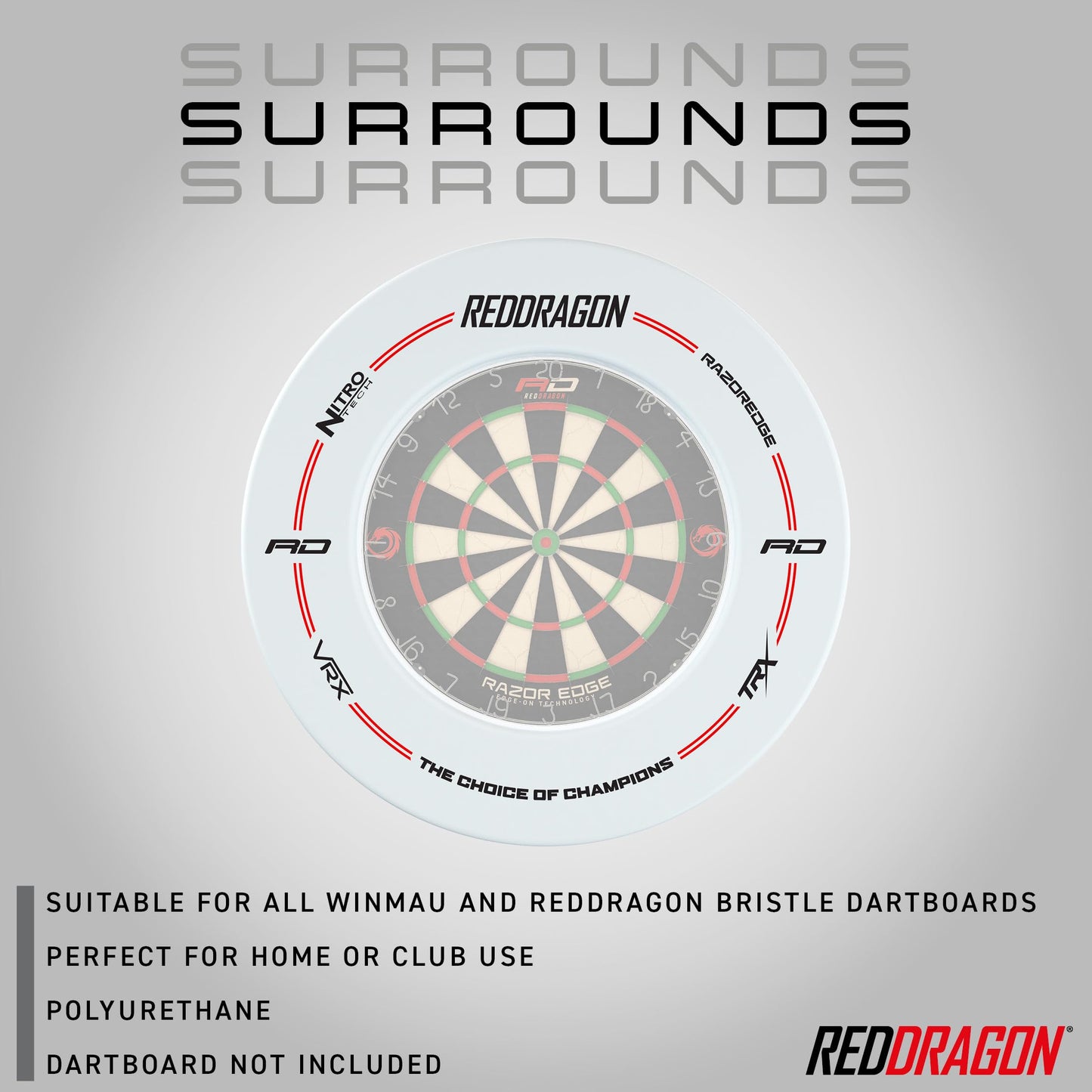 Red Dragon Dartboard Surround