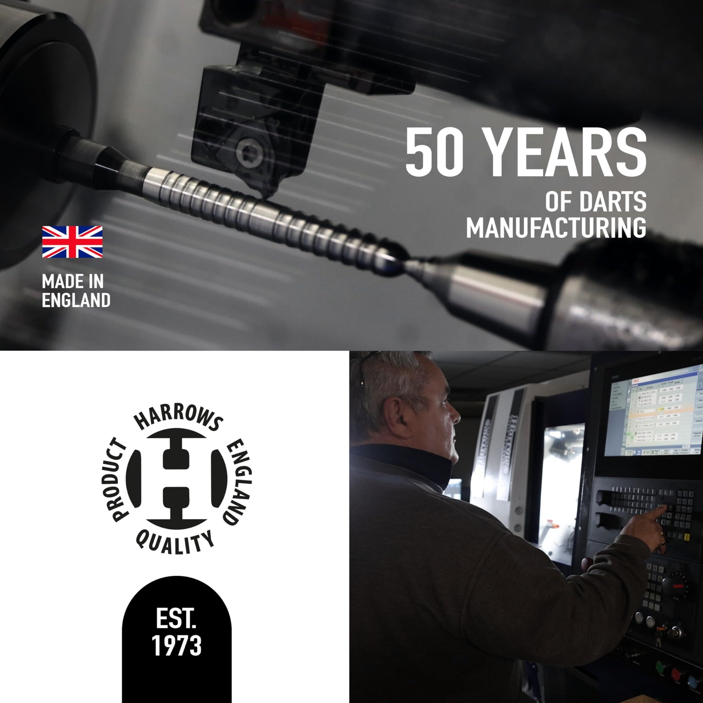 Harrows Torpedo 80% Tungsten Steel Tip Dart Set 22g, 23g, 24g & 25g - Includes Nylon Shafts, Marathon Flights & Travel Case