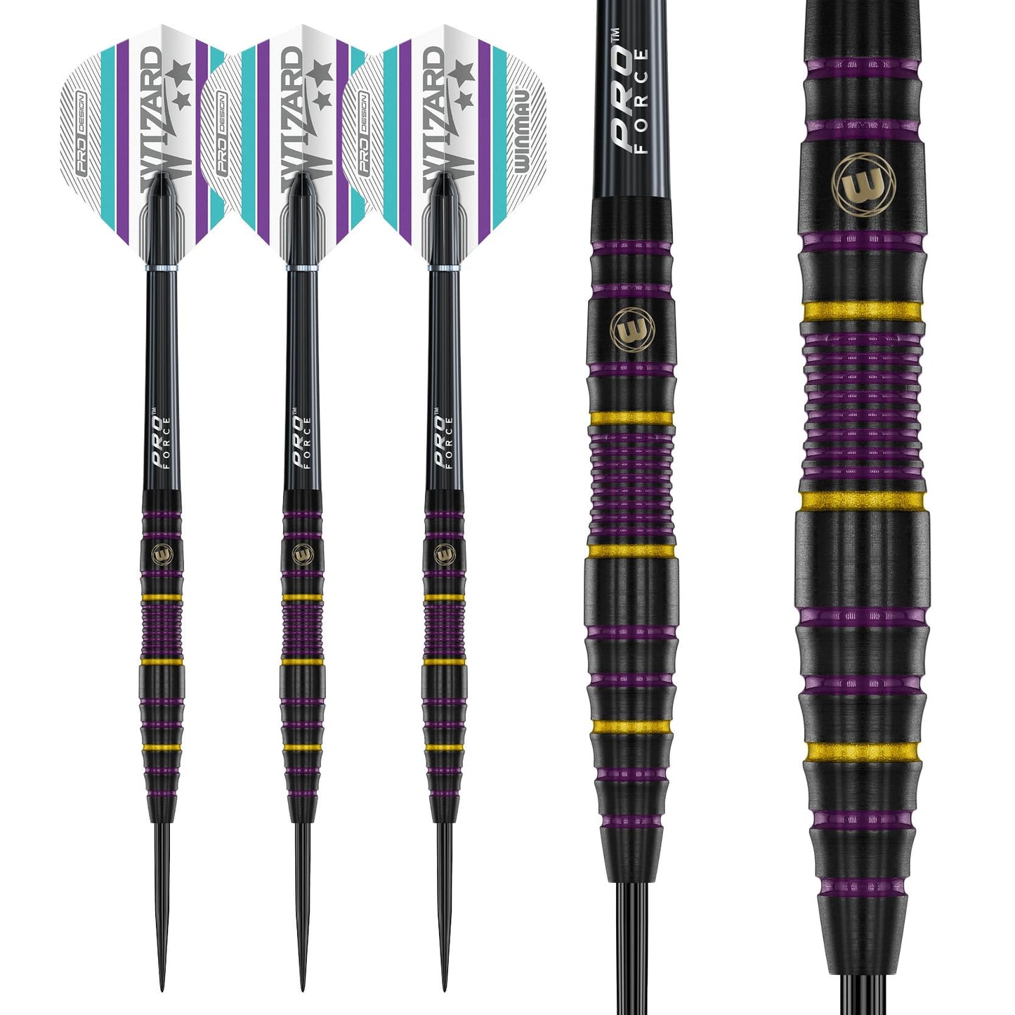 WINMAU Darts - 85% Pro Series Professional Dart Set with Dart Flights and Dart Shafts (Stems)